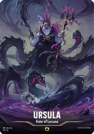 Ursula - Ruler of Lorcana (Oversized) — Illumineer's Quest: Deep Trouble Disney Lorcana card by John Loren