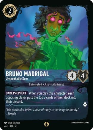 Bruno Madrigal - Unspeakable Seer — Illumineer's Quest: Deep Trouble