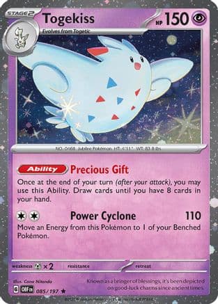 Togekiss - 085/197 (Cosmos Holo) — Blister Exclusives Pokémon TCG card by Cona Niida