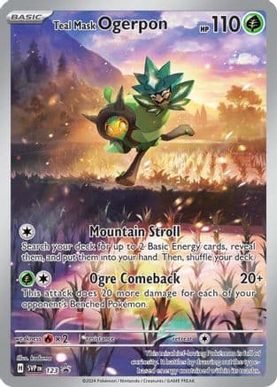Teal Mask Ogerpon - 123 — SV: Scarlet & Violet Promo Cards Pokémon TCG card by kodama