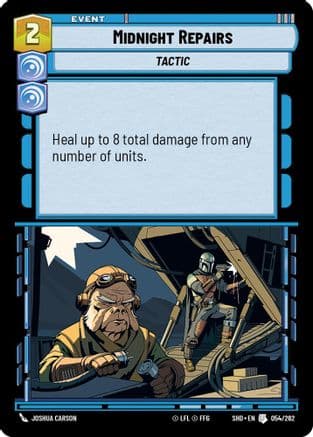 Midnight Repairs — Shadows of the Galaxy Star Wars: Unlimited card by Joshua Carson