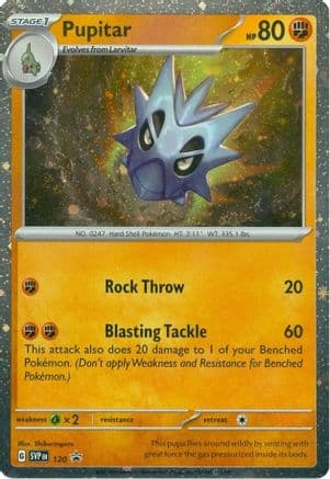 Pupitar - 120 — SV: Scarlet & Violet Promo Cards Pokémon TCG card by Shiburingaru