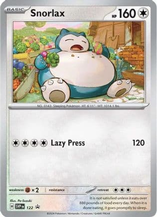 Snorlax - 122 — SV: Scarlet & Violet Promo Cards Pokémon TCG card by Po-Suzuki