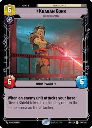 Kragan Gorr - Warbird Captain — Shadows of the Galaxy Star Wars: Unlimited card by Markus Lenz