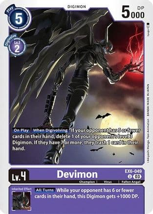 Devimon — Infernal Ascension Digimon Card Game card by tyuga
