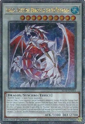 Lancea, Ancestral Dragon of the Ice Mountain (Quarter Century Secret Rare) — Battles of Legend: Terminal Revenge