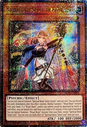 Spiritual Beast Tamer Lara (Quarter Century Secret Rare) — Battles of Legend: Terminal Revenge