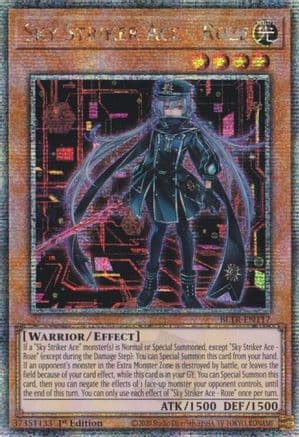 Sky Striker Ace - Roze (Alternate Art) (Quarter Century Secret Rare) — Yu-Gi-Oh! card