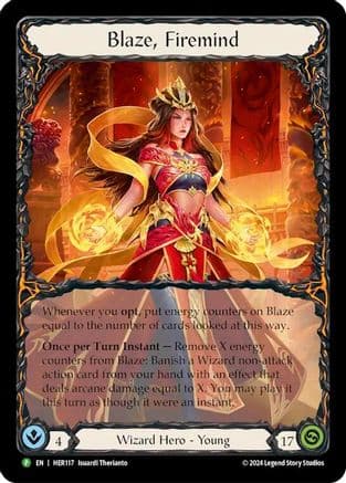 Blaze, Firemind - HER117 — Flesh and Blood: Promo Cards