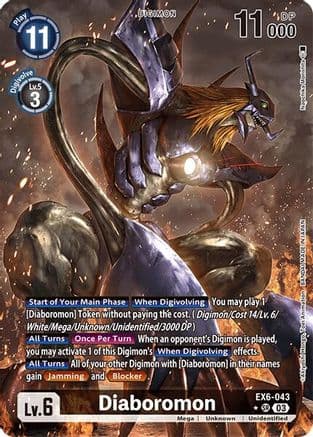Diaboromon (Alternate Art) — Infernal Ascension Digimon Card Game card by Atsushi Kamei (BANDAI NAMCO Entertainment Inc.)