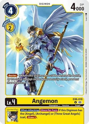 Angemon — Infernal Ascension Digimon Card Game card by tyuga