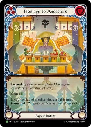 Homage to Ancestors // Inner Chi - LGS283 — Flesh and Blood: Promo Cards