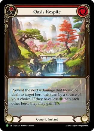 Oasis Respite (Red) - FAB231 — Flesh and Blood: Promo Cards
