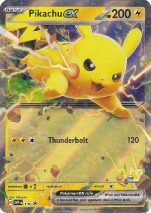 Pikachu ex (Pikachu 60) — Pokémon TCG card