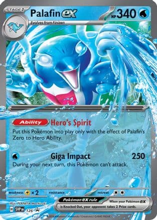 Palafin ex - 126 — SV: Scarlet & Violet Promo Cards Pokémon TCG card by PLANETA Mochizuki