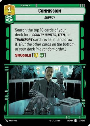 Commission — Shadows of the Galaxy Star Wars: Unlimited card by Amad Mir