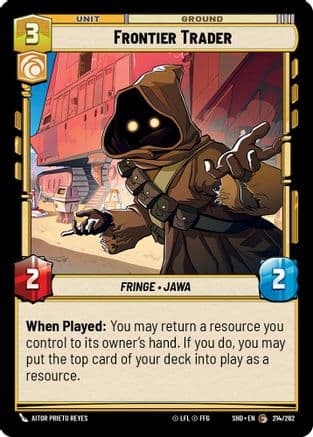Frontier Trader — Shadows of the Galaxy Star Wars: Unlimited card by Aitor Prieto Reyes