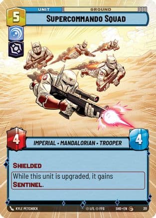 Supercommando Squad (Hyperspace) — Shadows of the Galaxy Star Wars: Unlimited card by Kyle Ritters