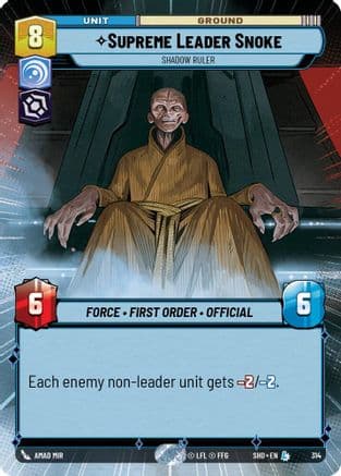 Supreme Leader Snoke - Shadow Ruler (Hyperspace) — Shadows of the Galaxy