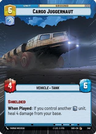 Cargo Juggernaut (Hyperspace) — Shadows of the Galaxy Star Wars: Unlimited card by Thomas Wievegg