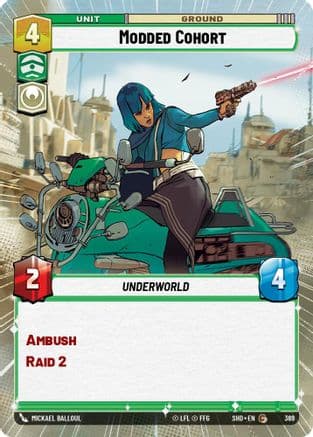 Modded Cohort (Hyperspace) — Shadows of the Galaxy Star Wars: Unlimited card by Michael Dalglish
