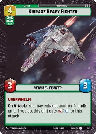Kihraxz Heavy Fighter (Hyperspace) — Shadows of the Galaxy