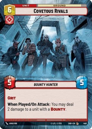 Covetous Rivals (Hyperspace) — Shadows of the Galaxy Star Wars: Unlimited card by Anja Pio