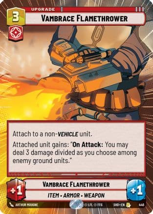 Vambrace Flamethrower (Hyperspace) — Shadows of the Galaxy