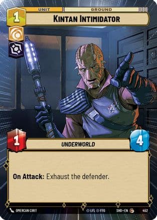 Kintan Intimidator (Hyperspace) — Shadows of the Galaxy Star Wars: Unlimited card by Originated Craft