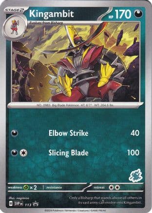 Kingambit - Darkrai Deck — Battle Academy 2024 Pokémon TCG card by nagimiso