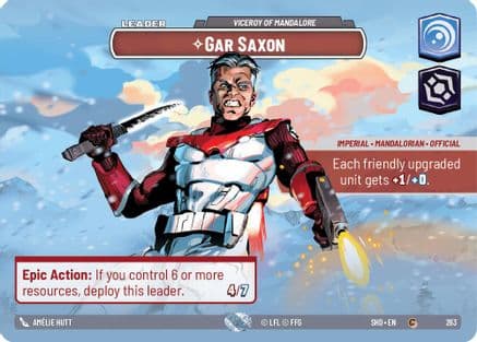 Gar Saxon - Viceroy of Mandalore (Showcase) — Shadows of the Galaxy