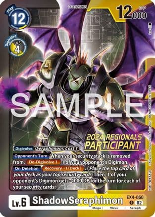 ShadowSeraphimon (2024 Regionals Participant) — Alternative Being Booster
