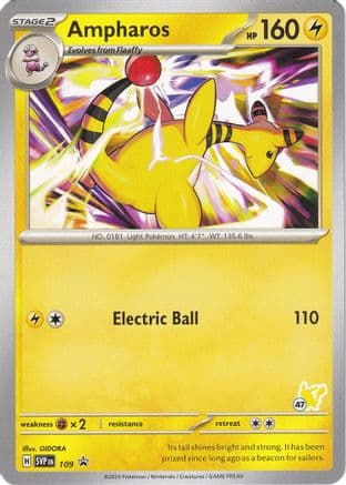 Ampharos - Pikachu 47 — Pokémon TCG card