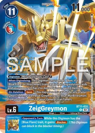 ZeigGreymon (2024 Regionals Champion) — Digimon Card Game card