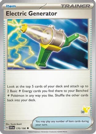 Electric Generator - Pikachu 32 — Battle Academy 2024