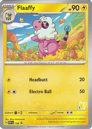 Flaaffy - Pikachu 5 — Battle Academy 2024 Pokémon TCG card by Akira Komayama
