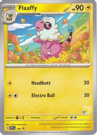 Flaaffy - Pikachu 37 — Battle Academy 2024 Pokémon TCG card by Akira Komayama