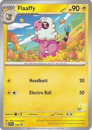 Flaaffy - Pikachu 53 — Battle Academy 2024 Pokémon TCG card by Akira Komayama