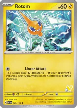 Rotom - Pikachu 14 — Battle Academy 2024