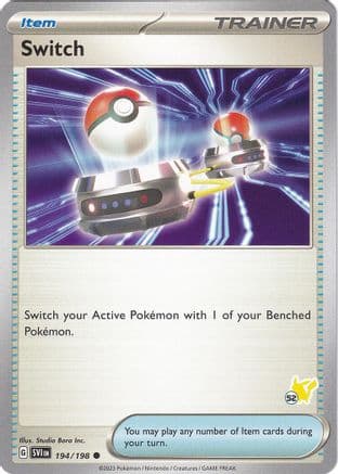 Switch - Pikachu 52 — Battle Academy 2024 Pokémon TCG card by Studio Bora Inc.