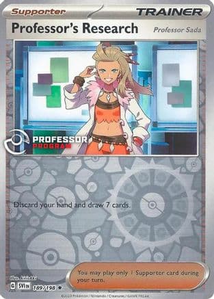 Professor's Research - 189/198 (2023) — Professor Program Promos Pokémon TCG card by Sada