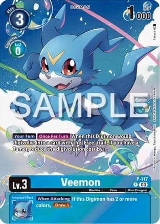 Veemon - P-117 (Digimon Adventure 02: The Beginning Set) — Digimon Promotion Cards