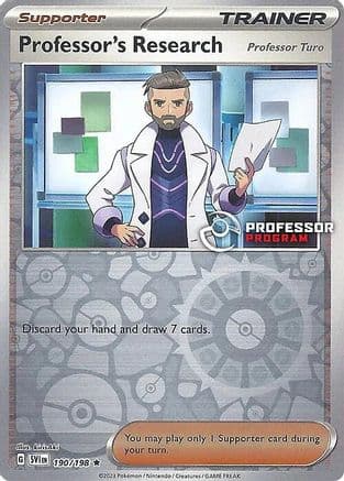 Professor's Research - 190/198 (2023) — Professor Program Promos Pokémon TCG card by Sanosuke Sakuma