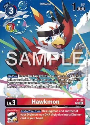 Hawkmon - P-119 (Digimon Adventure 02: The Beginning Set) — Digimon Promotion Cards