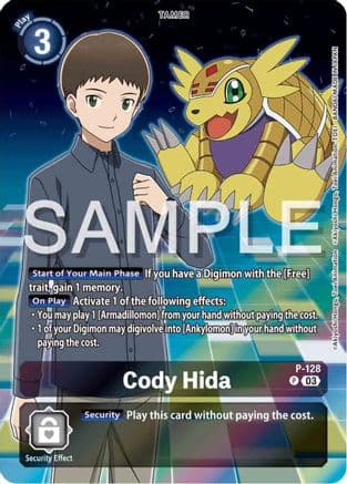 Cody Hida - P-128 (Digimon Adventure 02: The Beginning Set) — Digimon Promotion Cards
