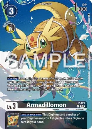 Armadillomon - P-121 (Digimon Adventure 02: The Beginning Set) — Digimon Promotion Cards