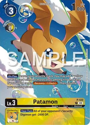 Patamon - P-122 (Digimon Adventure 02: The Beginning Set) — Digimon Promotion Cards