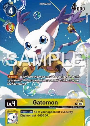 Gatomon - P-120 (Digimon Adventure 02: The Beginning Set) — Digimon Promotion Cards