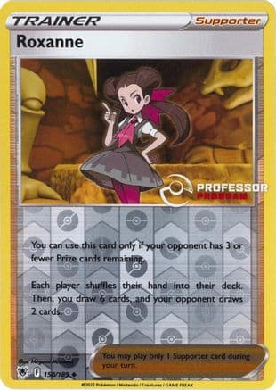 Roxanne - 150/189 (2022) — Professor Program Promos Pokémon TCG card by Megumi Mizutani