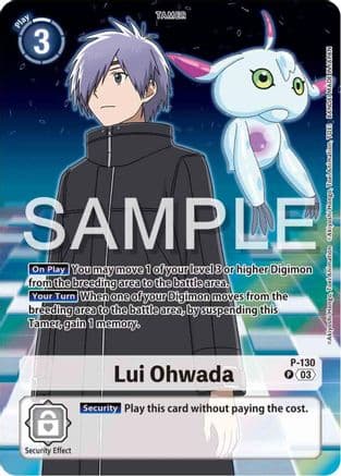 Lui Ohwada - P-130 (Digimon Adventure 02: The Beginning Set) — Digimon Promotion Cards